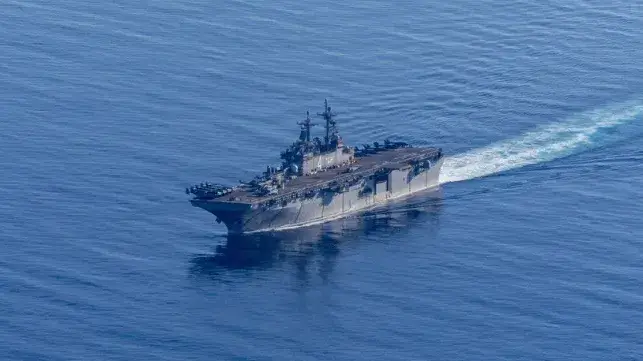 Amphib USS Boxer, February 2026 (USN file image)