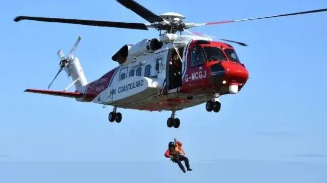 The limit stems from the rated capacity of a rescue helicopter's winch system (File image courtesy HM Coastguard)