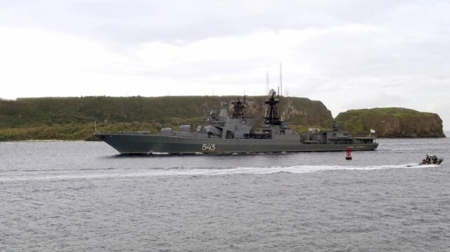 The Russian Navy frigate Marshal Shaposhnikov (USN file image)