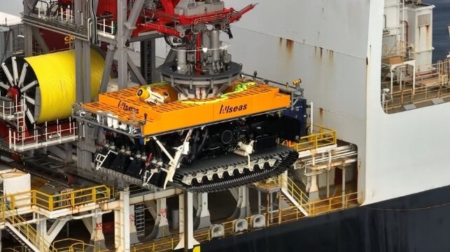 Nodule collection robot built for deepsea mining (Allseas)