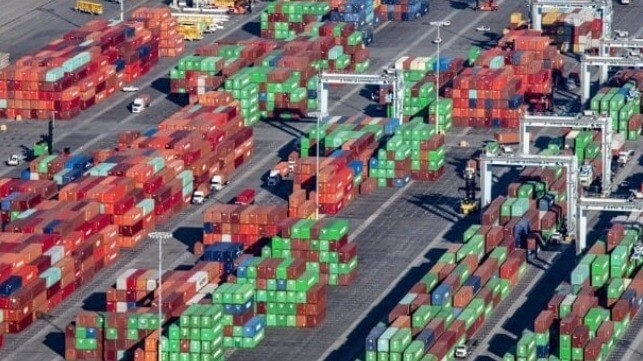 Containers at Port of LA