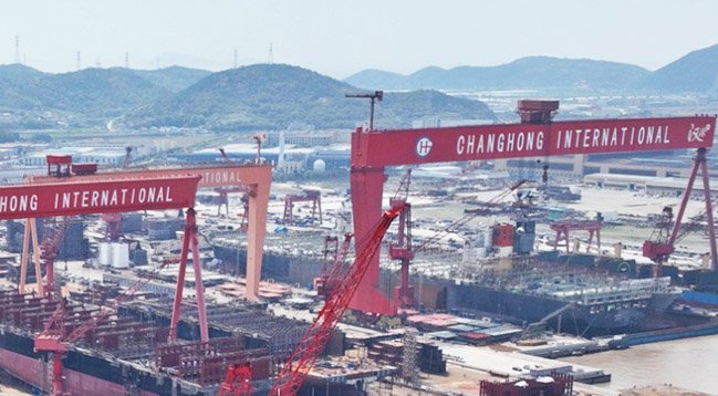 Chinese shipbuilder yard