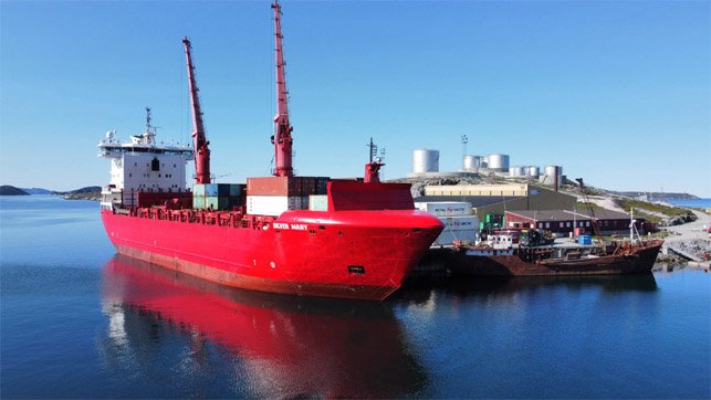 containership for Antarctica resupply