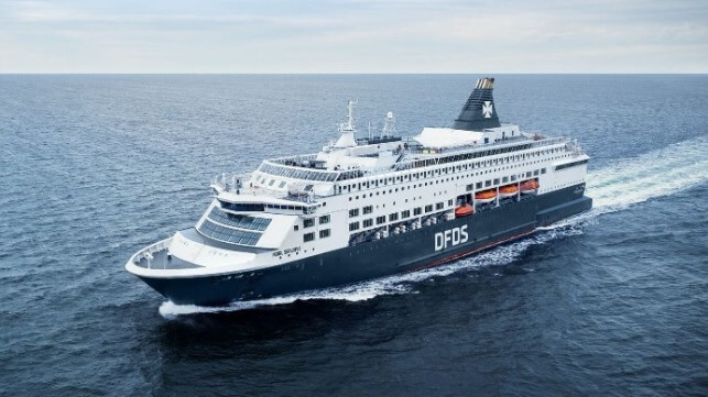 DFDS ferry at sea