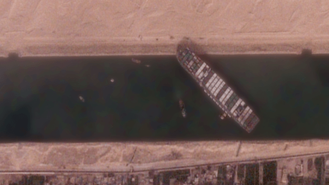 Ever Given aground 