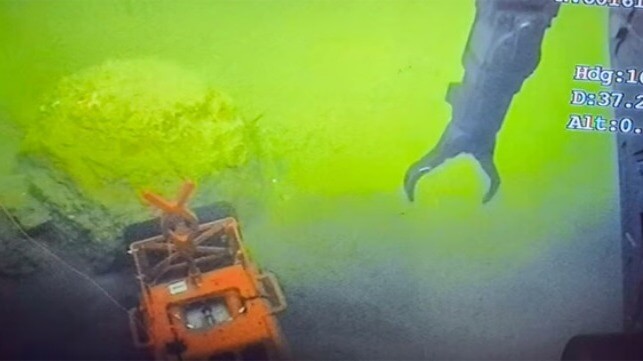 World War II sea mine in North Sea