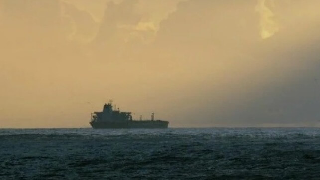 tanker at sea